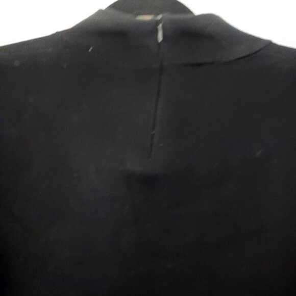 Chico's Crochet Lace Sleeve Black Pullover Sweater Size XL - Picture 5 of 12